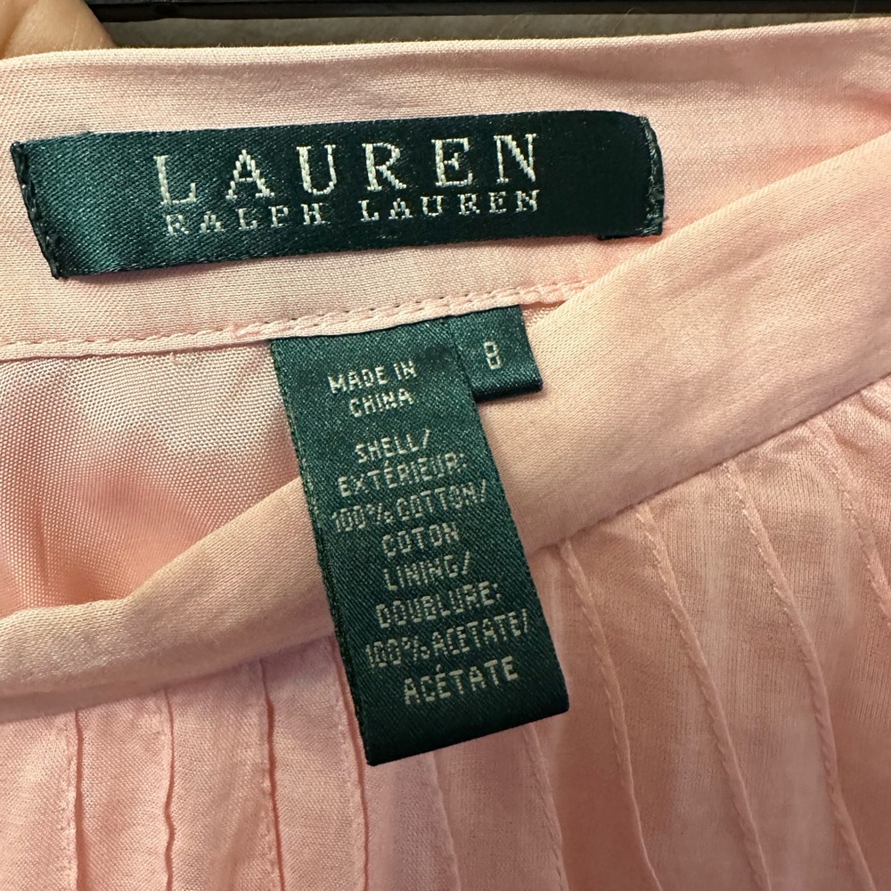 Ralph Lauren Blush A-Line Skirt - Picture 3 of 3